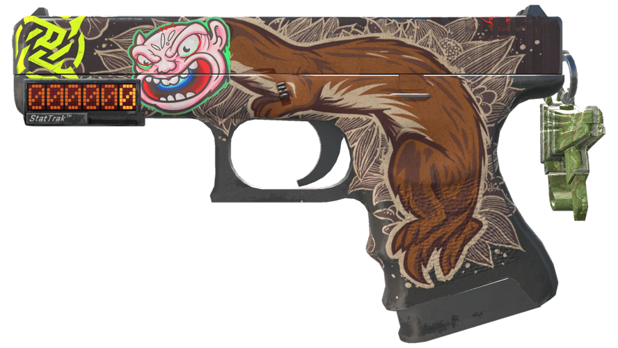 StatTrak™ Glock-18 | Weasel (Well-Worn)