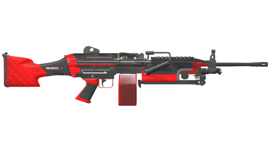 StatTrak™ M249 | System Lock (Minimal Wear)