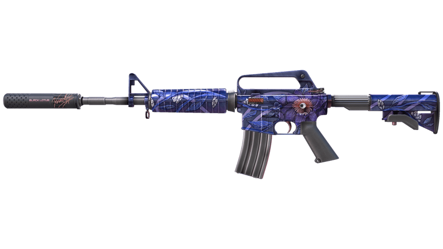 StatTrak™ M4A1-S | Black Lotus (Minimal Wear)