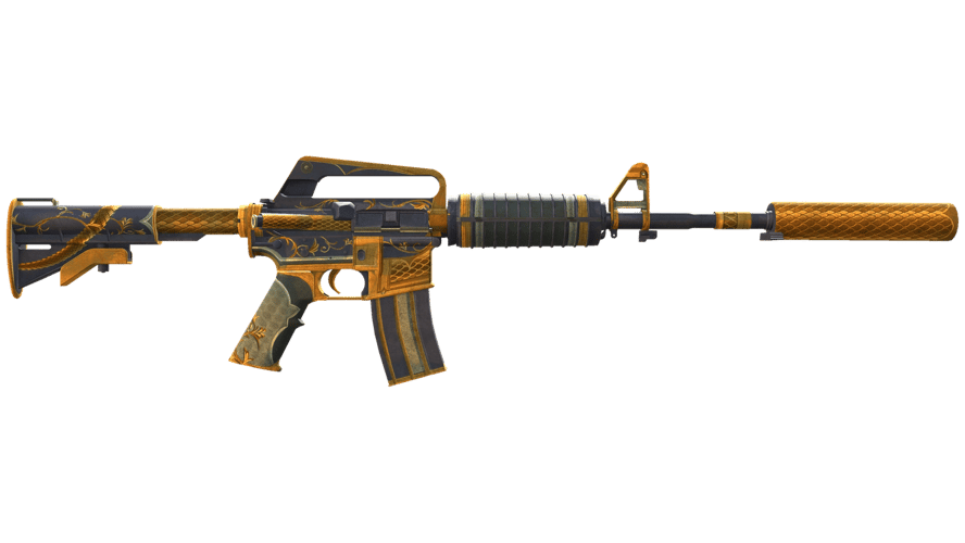 StatTrak™ M4A1-S | Golden Coil (Battle-Scarred)