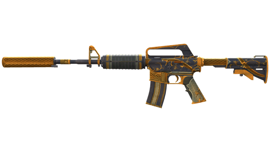 StatTrak™ M4A1-S | Golden Coil (Battle-Scarred)