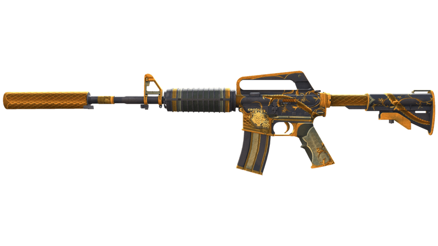 StatTrak™ M4A1-S | Golden Coil (Well-Worn)
