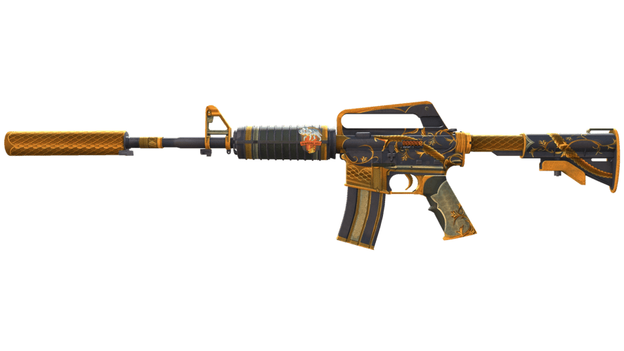 StatTrak™ M4A1-S | Golden Coil (Well-Worn)