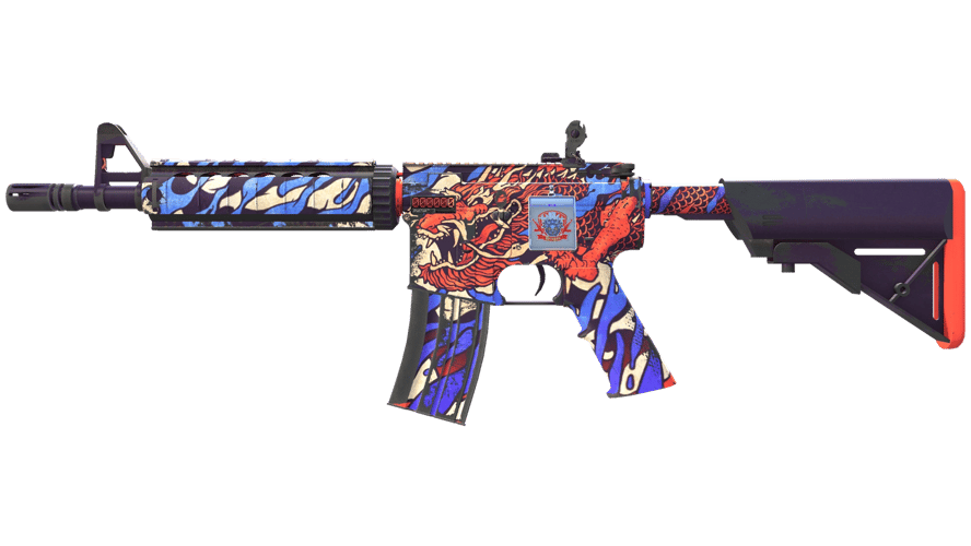 StatTrak™ M4A4 | 龍王 (Король драконов) (Немного поношенное)