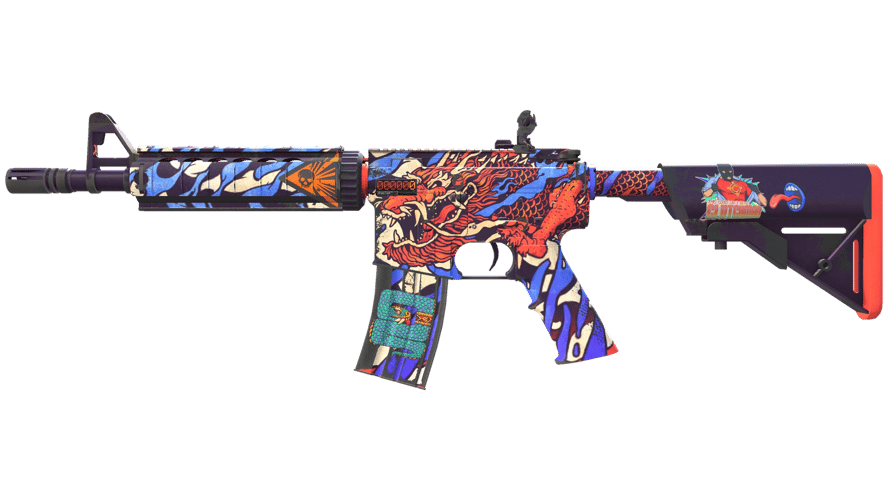 StatTrak™ M4A4 | 龍王 (Dragon King) (Minimal Wear)