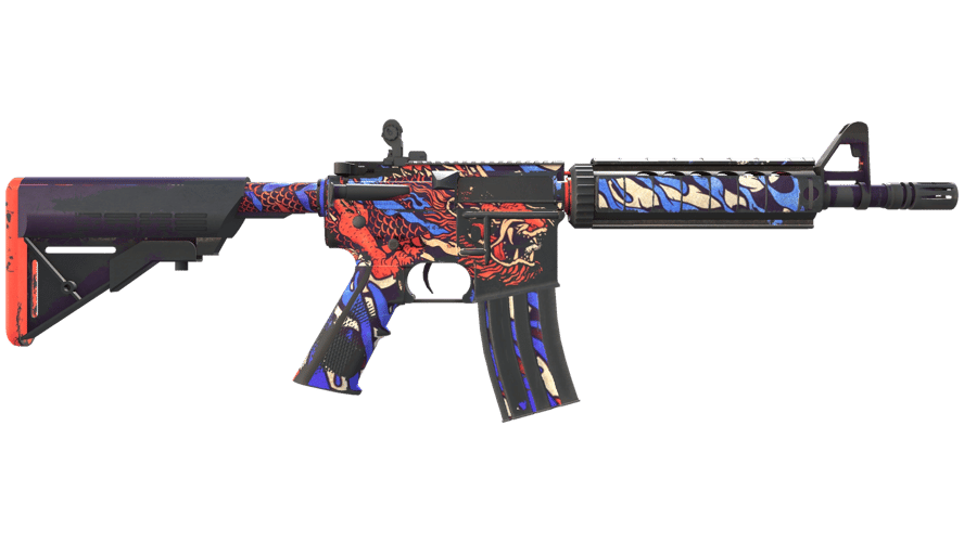 StatTrak™ M4A4 | 龍王 (Dragon King) (Well-Worn)