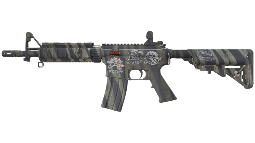 StatTrak™ M4A4 | Faded Zebra (Factory New)