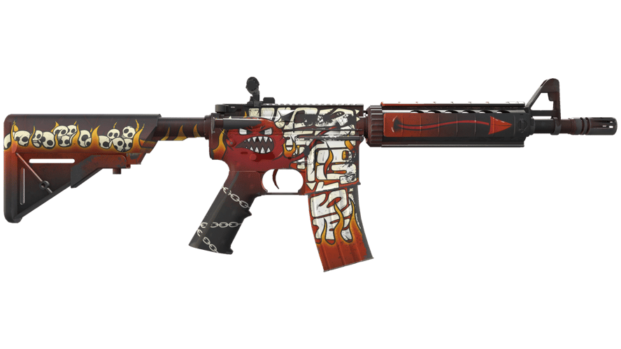 StatTrak™ M4A4 | Hellfire (Factory New)