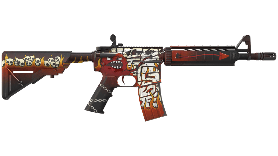 StatTrak™ M4A4 | Hellfire (Factory New)