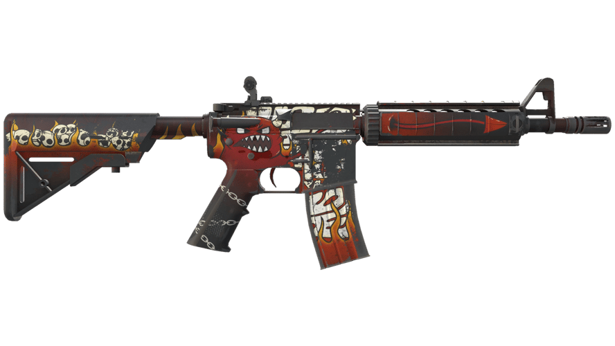 StatTrak™ M4A4 | Hellfire (Field-Tested)