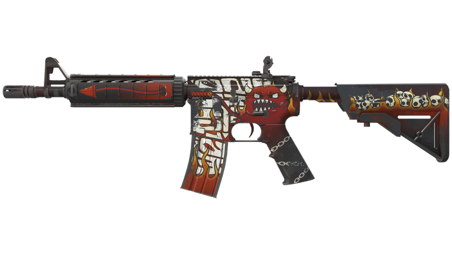 StatTrak™ M4A4 | Hellfire (Field-Tested)