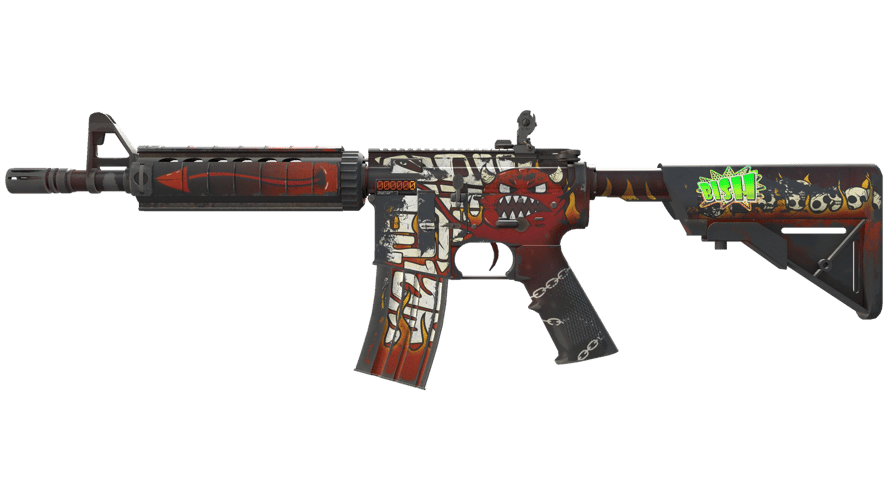 StatTrak™ M4A4 | Hellfire (Field-Tested)