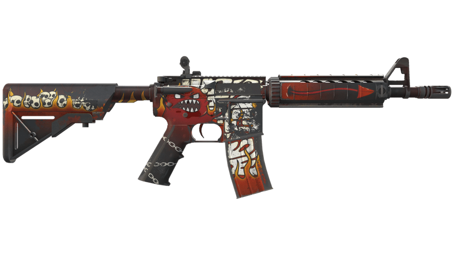 StatTrak™ M4A4 | Hellfire (Field-Tested)