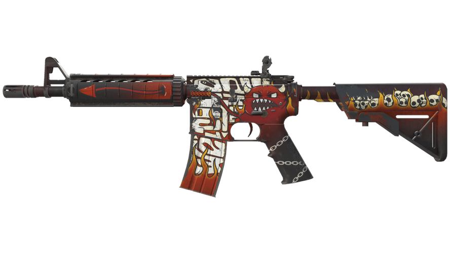 StatTrak™ M4A4 | Hellfire (Minimal Wear)