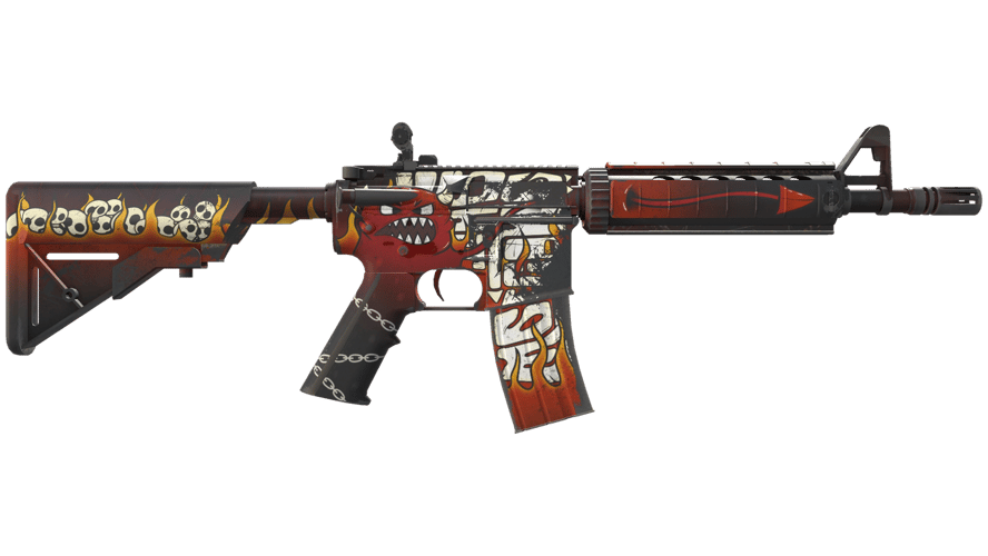 StatTrak™ M4A4 | Hellfire (Minimal Wear)