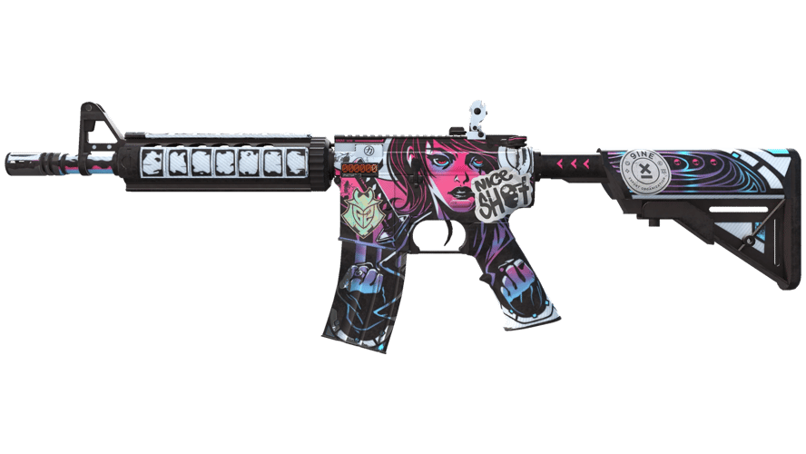 StatTrak™ M4A4 | Неонуар (Немного поношенное)