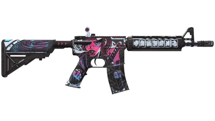 StatTrak™ M4A4 | Неонуар (Поношенное)