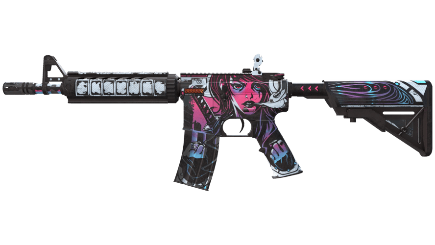 StatTrak™ M4A4 | Неонуар (Поношенное)