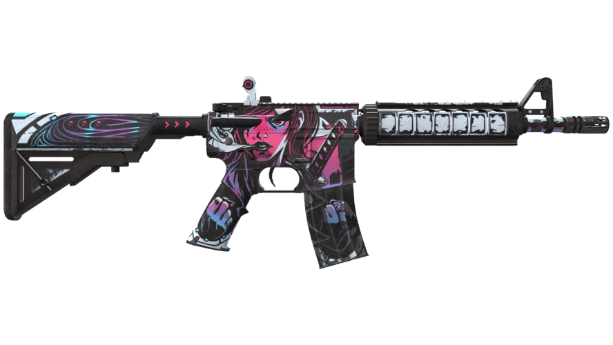 StatTrak™ M4A4 | Неонуар (Поношенное)