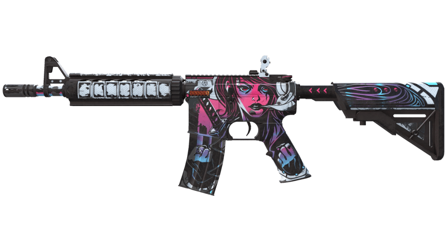 StatTrak™ M4A4 | Неонуар (Поношенное)