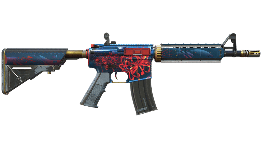 StatTrak™ M4A4 | Spider Lily (Well-Worn)