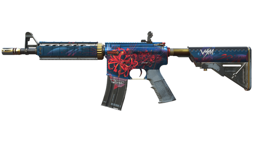 StatTrak™ M4A4 | Spider Lily (Well-Worn)