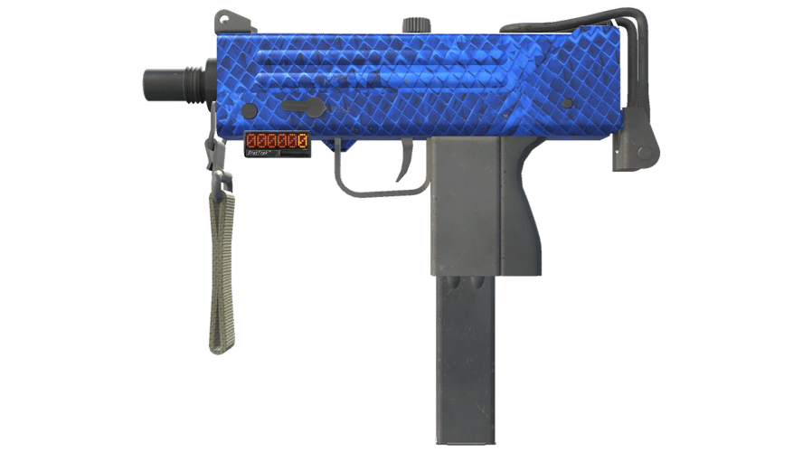 StatTrak™ MAC-10 | Lapis Gator (Field-Tested)