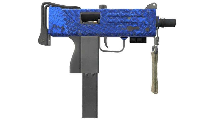 StatTrak™ MAC-10 | Lapis Gator (Well-Worn)