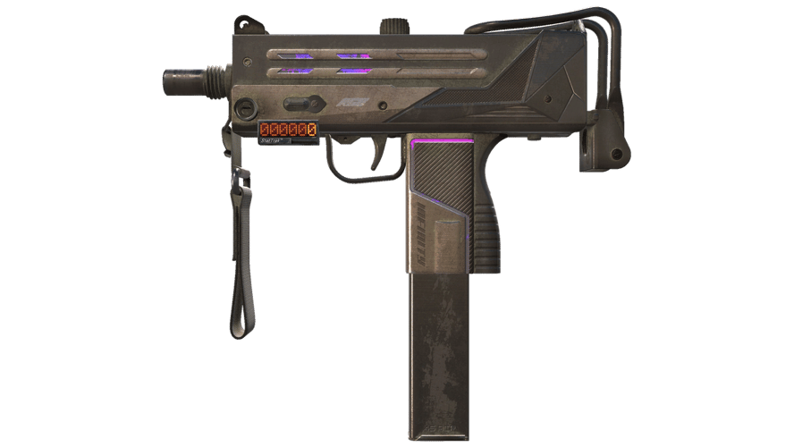 StatTrak™ MAC-10 | Light Box (Battle-Scarred)