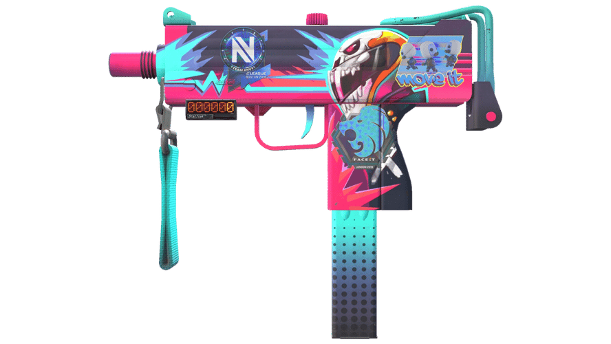 StatTrak™ MAC-10 | Neon Rider (Minimal Wear)