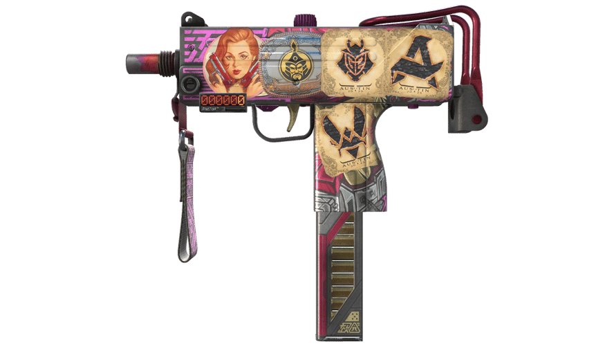 StatTrak™ MAC-10 | Saibā Oni (Battle-Scarred)