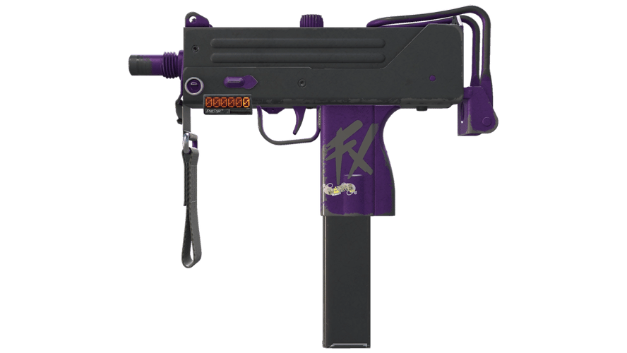 StatTrak™ MAC-10 | Ultraviolet (Well-Worn)
