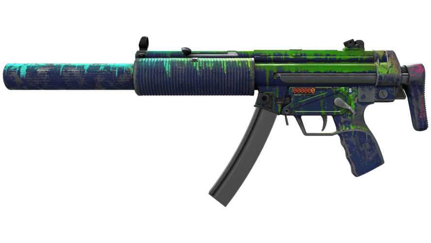 StatTrak™ MP5-SD | Phosphor (Battle-Scarred)