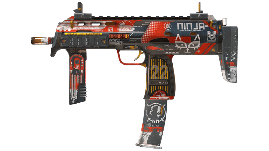 StatTrak™ MP7 | Bloodsport (Battle-Scarred)