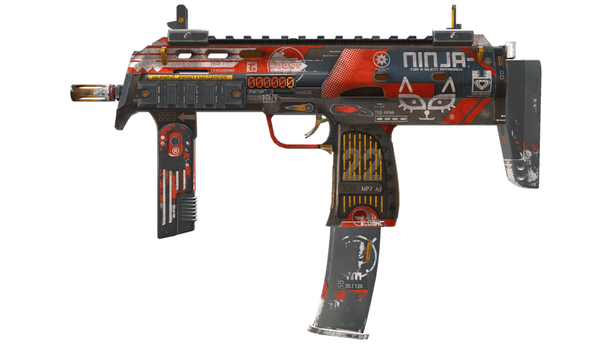 StatTrak™ MP7 | Bloodsport (Battle-Scarred)