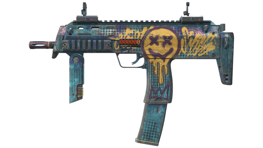 StatTrak™ MP7 | Just Smile (Battle-Scarred)