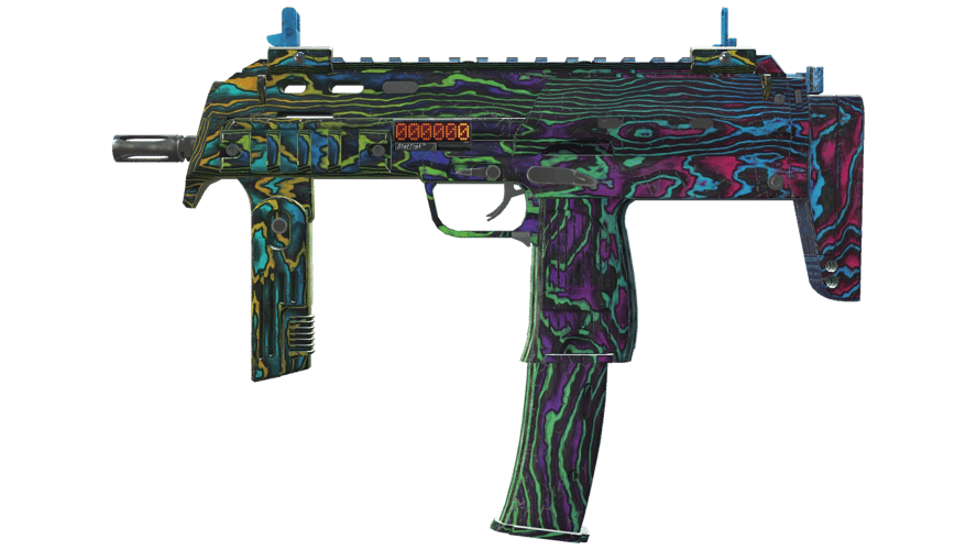 StatTrak™ MP7 | Neon Ply (Battle-Scarred)