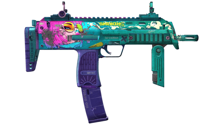 StatTrak™ MP7 | Smoking Kills (Battle-Scarred)
