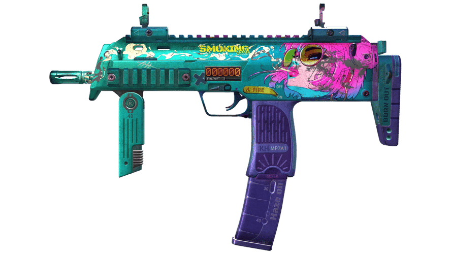 StatTrak™ MP7 | Smoking Kills (Battle-Scarred)