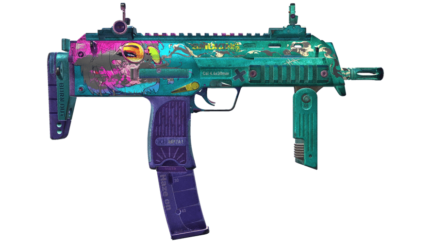 StatTrak™ MP7 | Smoking Kills (Battle-Scarred)