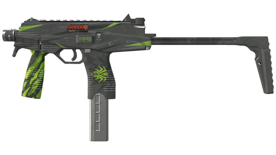 StatTrak™ MP9 | Deadly Poison (Battle-Scarred)