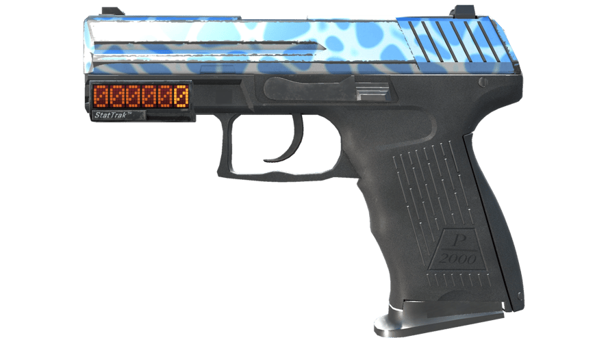 StatTrak™ P2000 | Ocean Foam (Minimal Wear)
