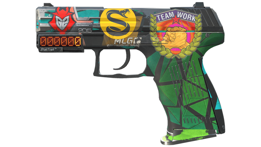StatTrak™ P2000 | Pulse (Battle-Scarred)