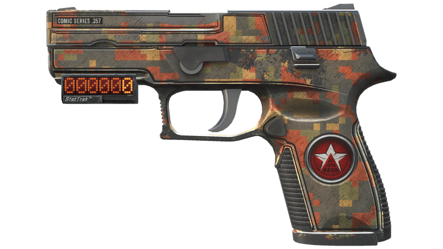 StatTrak™ P250 | Red Rock (Battle-Scarred)