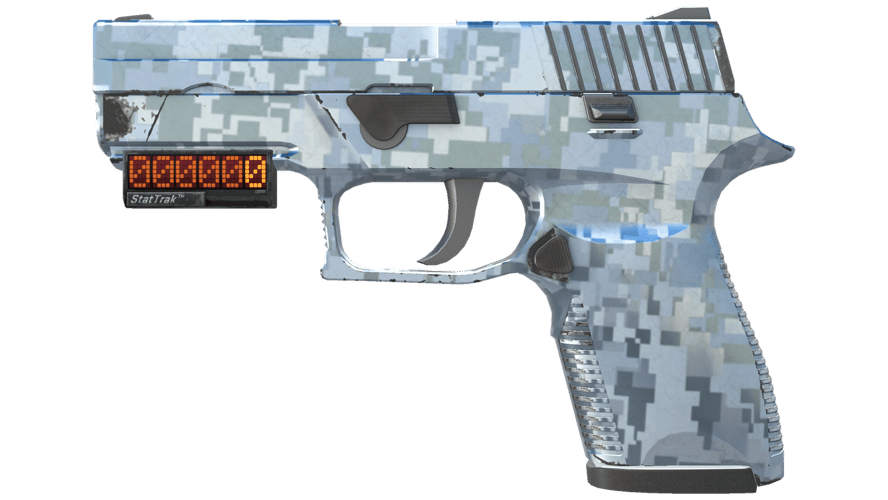 StatTrak™ P250 | Steel Disruption (Minimal Wear)