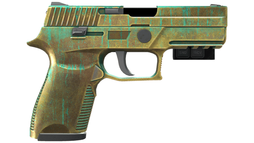 StatTrak™ P250 | Verdigris (Battle-Scarred)