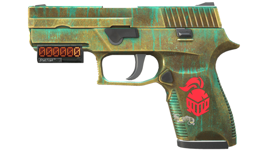 StatTrak™ P250 | Verdigris (Battle-Scarred)