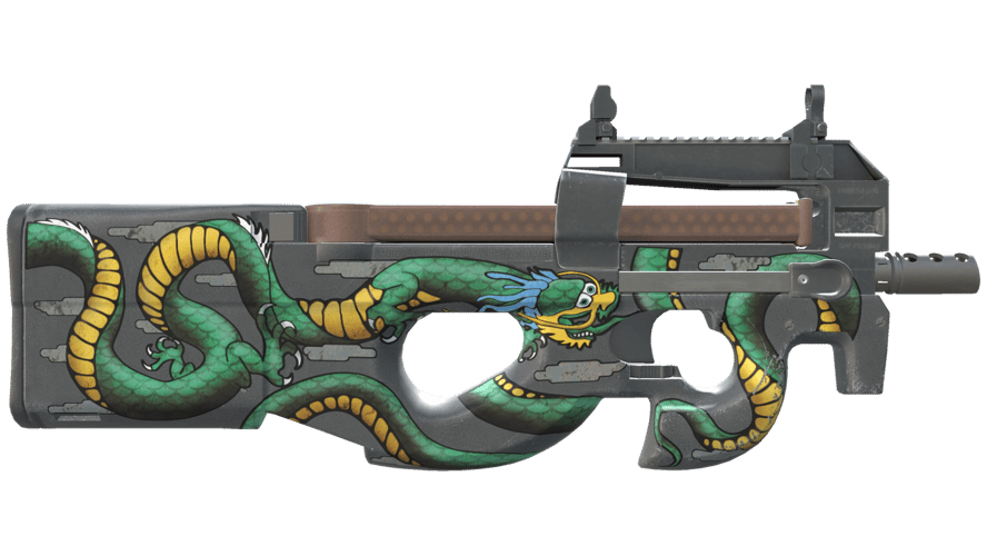 StatTrak™ P90 | Emerald Dragon (Factory New)