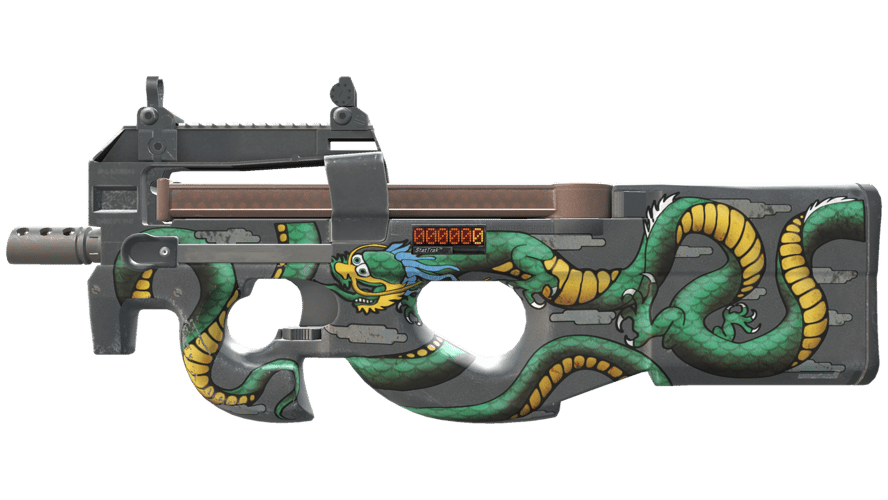 StatTrak™ P90 | Emerald Dragon (Factory New)