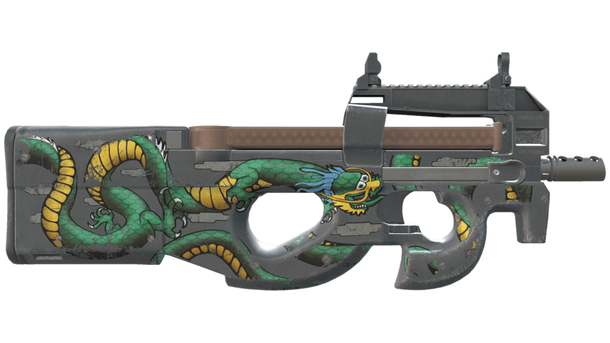 StatTrak™ P90 | Изумрудный дракон (Поношенное)